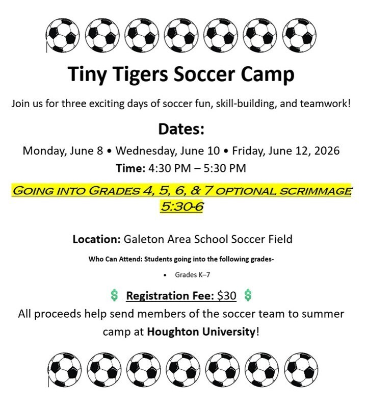 Tiny Tigers Soccer Camp