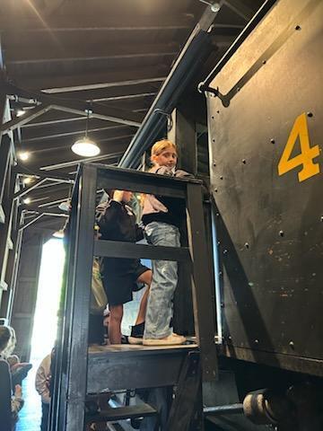 Boarding the train