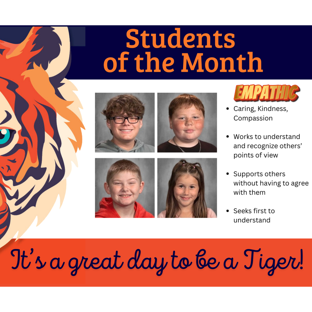 January Students of the Month