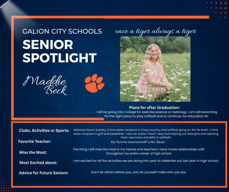 Senior Spotlight Beck