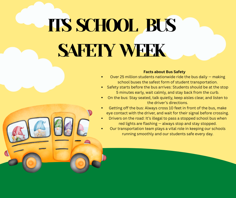 School Bus Safety Week , Monday post