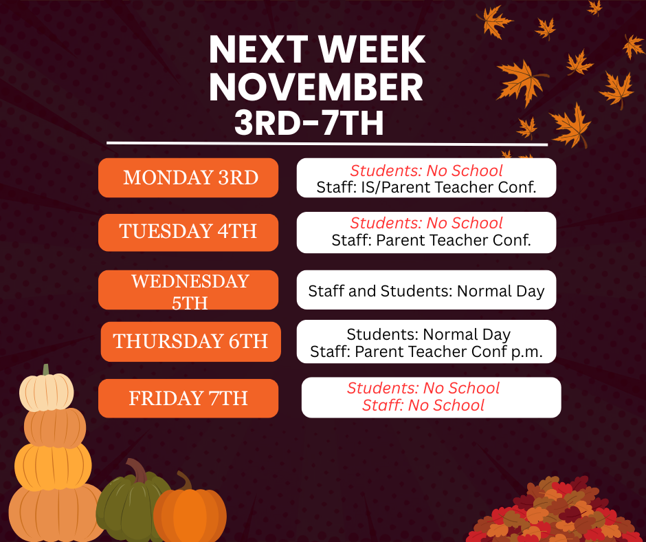 Week of Nov 3rd-7th