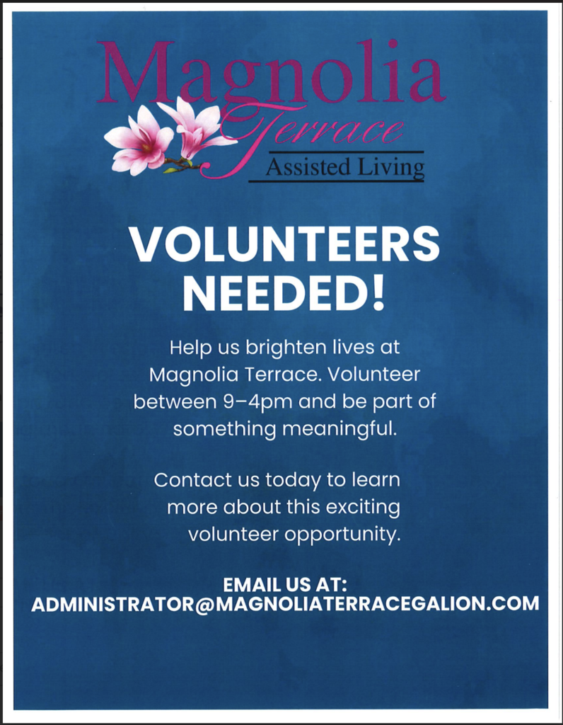 volunteer needed