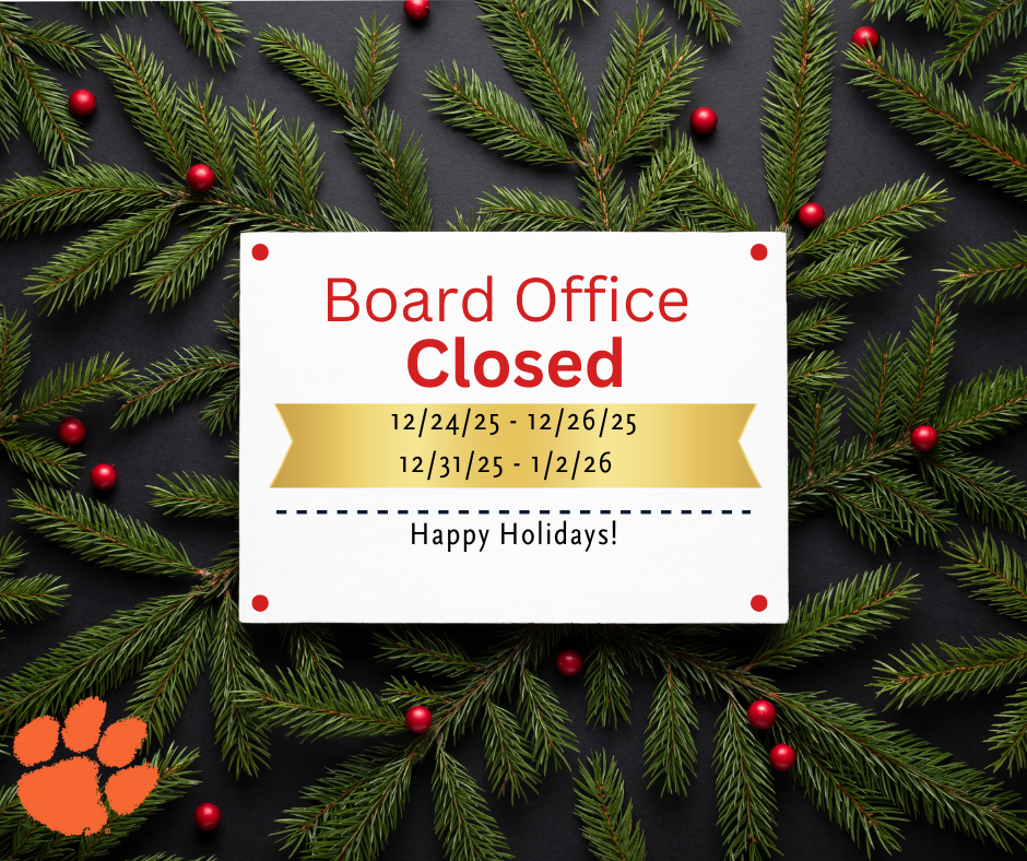 Board office closed