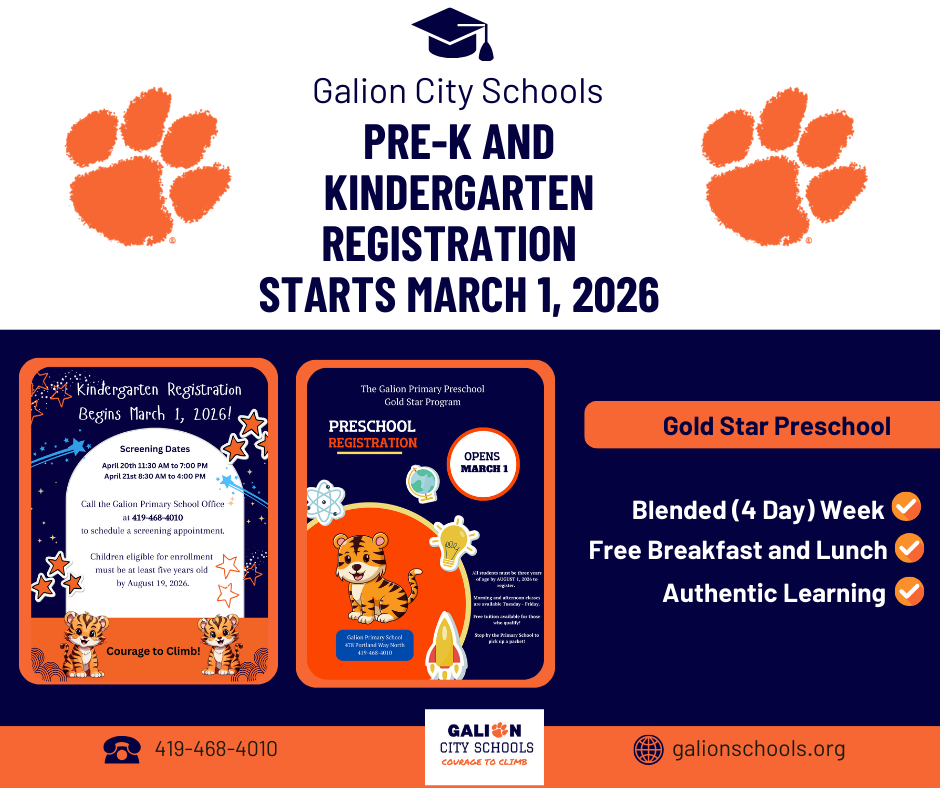 PreK and Kindergarten registration