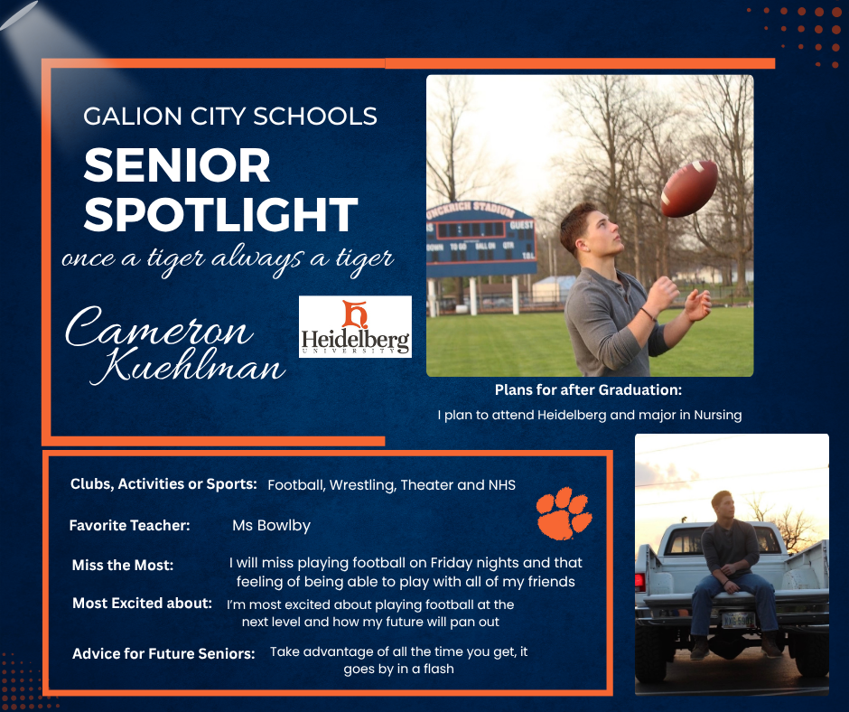 Senior Spotlight C Kuehlman