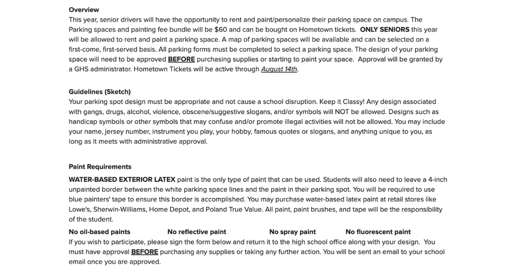 Overview of senior paint