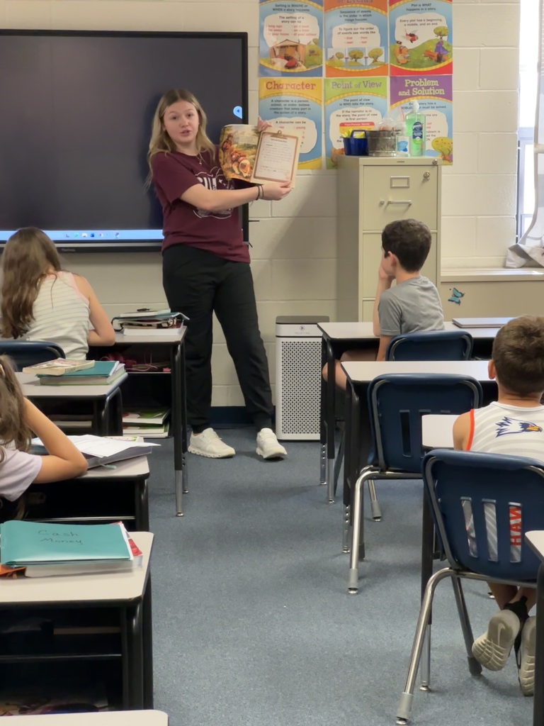 In recognition of National Service Dog Month, Mrs. Jackie Rexing, SEL Specialist and YWC advisor, and McKenna, a junior and YWC member, visited the Elementary classrooms to read to the students and teach them about service dogs. 🐾 Students learned how specially trained service dogs assist people with physical, medical, and emotional needs, helping them feel safer and live more independently. Thank you, McKenna, for helping us spread awareness! 💙