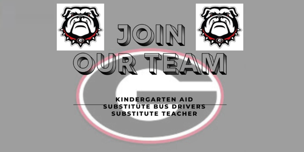 JOIN OUR TEAM KINDERGARTEN AID SUBSTITUTE BUS DRIVERS SUBSTITUTE TEACHER