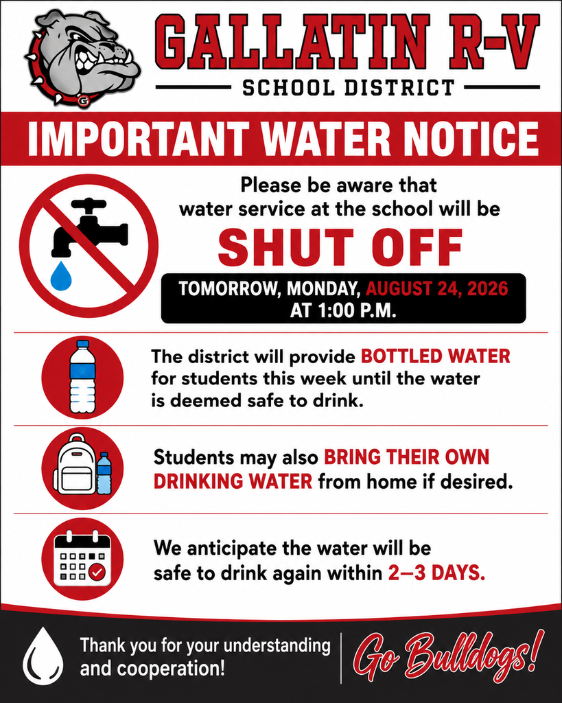 IMPORTANT WATER NOTICE