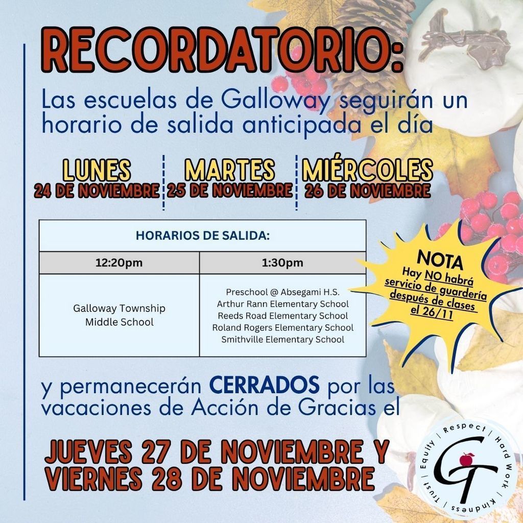 Thanksgiving Break 2025