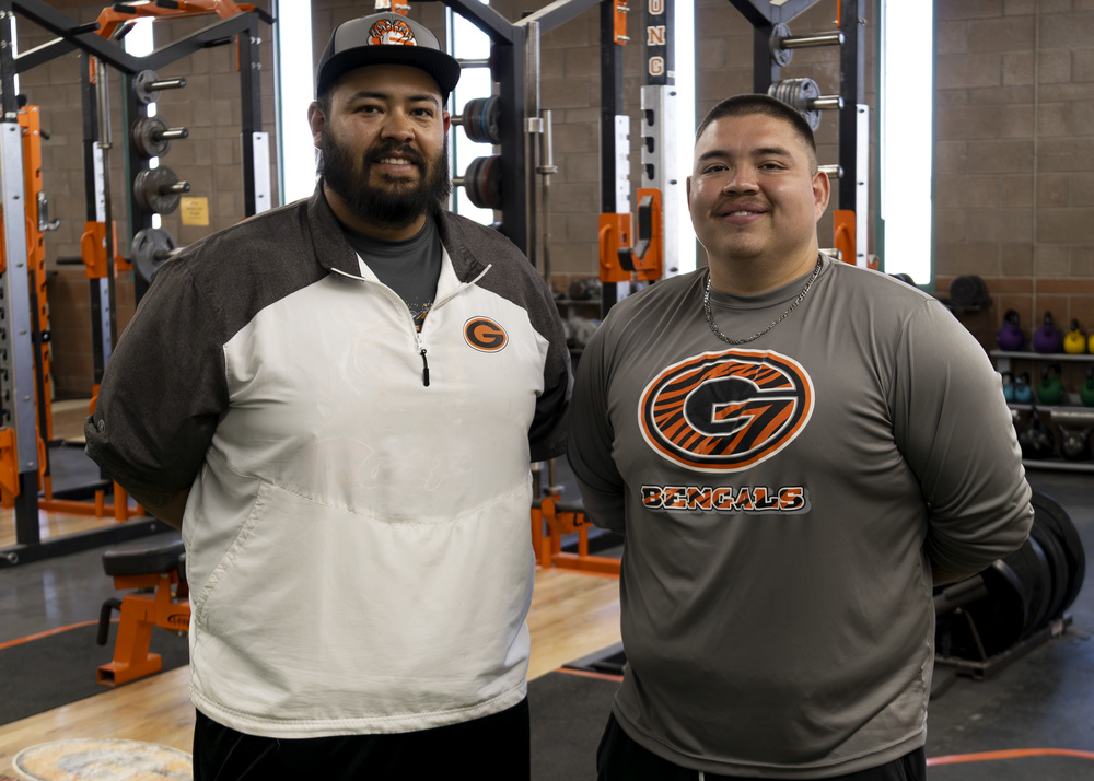 GHS Head Softball Coach-Christopher Trujillo and Mr. Lawrence Garcia-GHS Head Football Coach