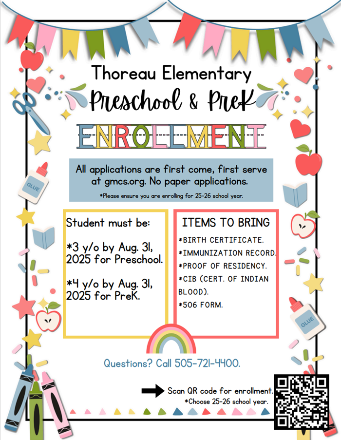 PreSchool and PreK enrollment 