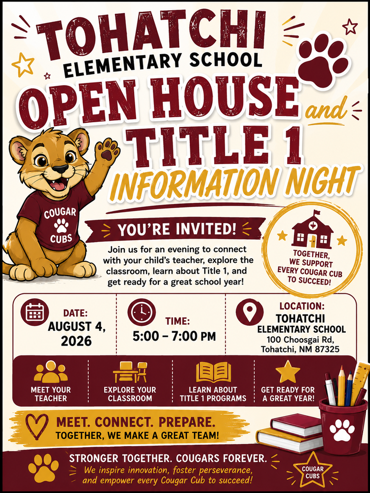 Open House and Title 1 Info Night
