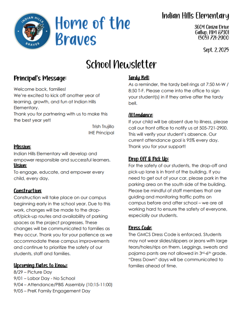 September Newsletter