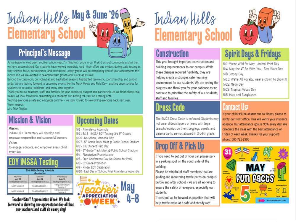 May &  June Newsletter
