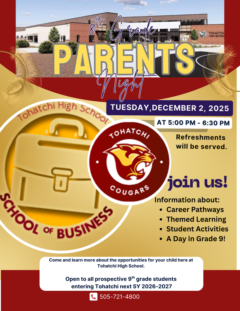 Tohatchi 8th Grade Parents Meeting
