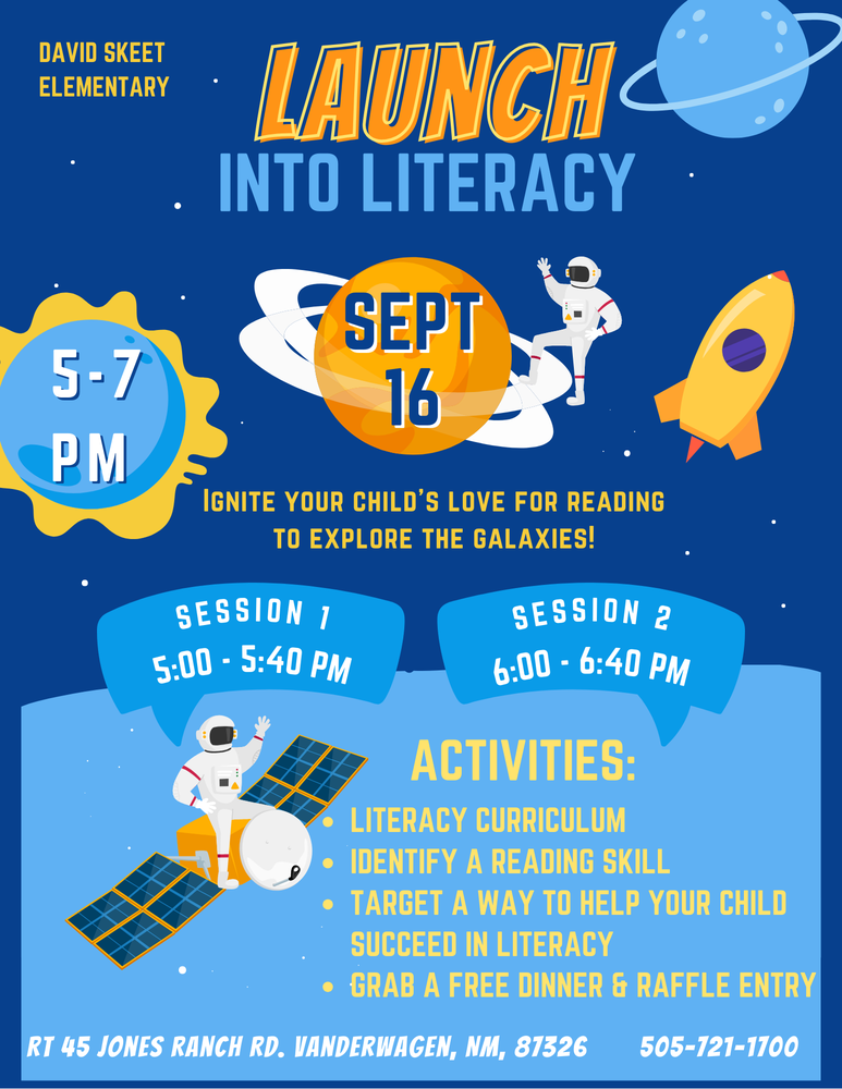 Literacy Night at David Skeet