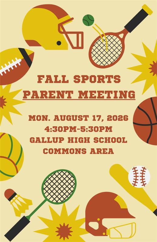 Fall Sports Parent Meeting
