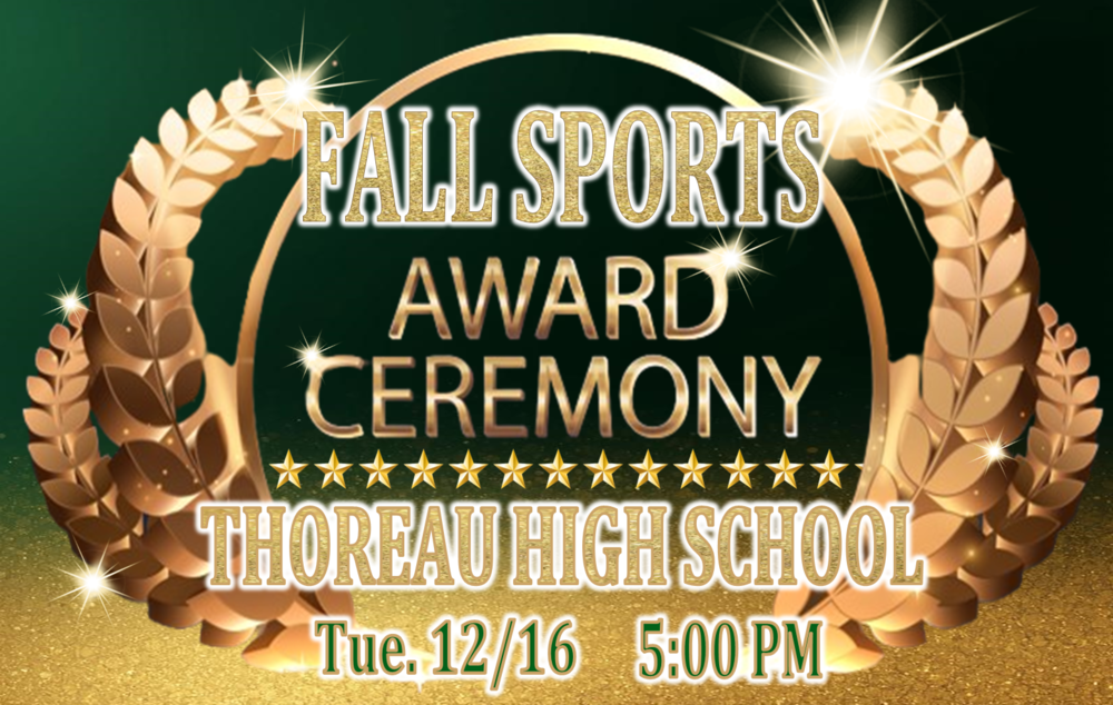 fall sports award ceremony flyer