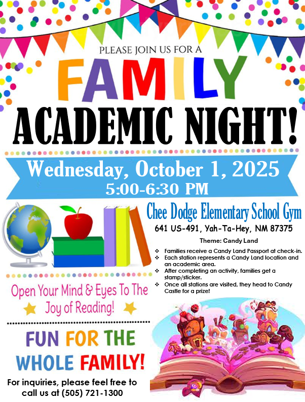 Quarter 1 - CDE Family Academic Night