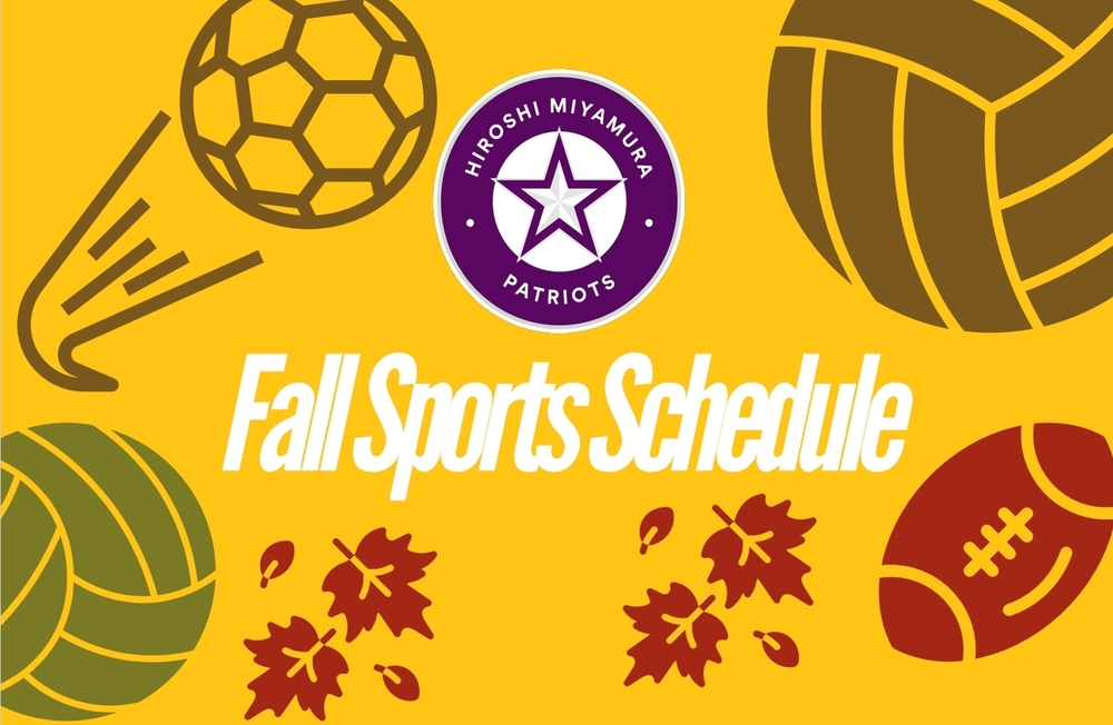 Fall Sports Schedule