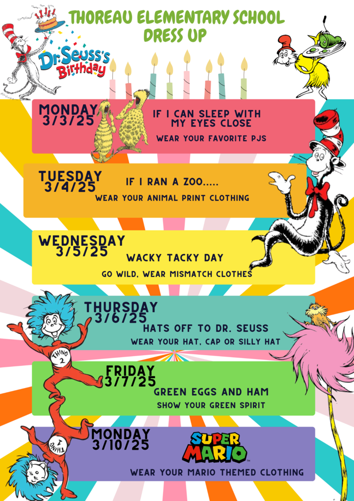 Dr. Seuss Dress Up days
