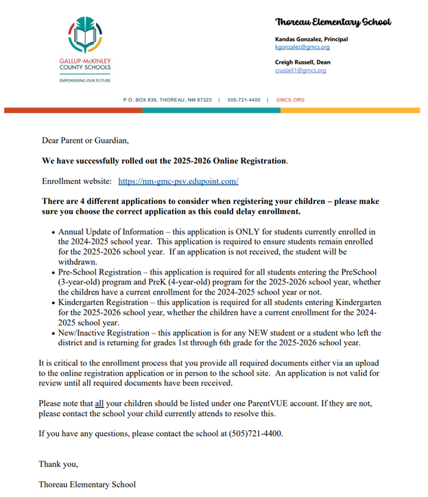 Annual registration