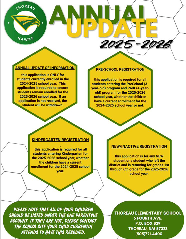 Registration information 2025-2026