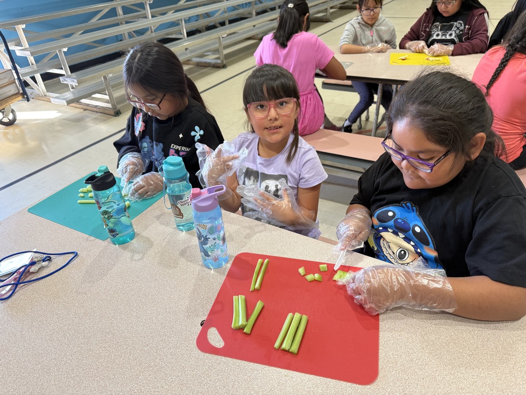 2nd graders working together