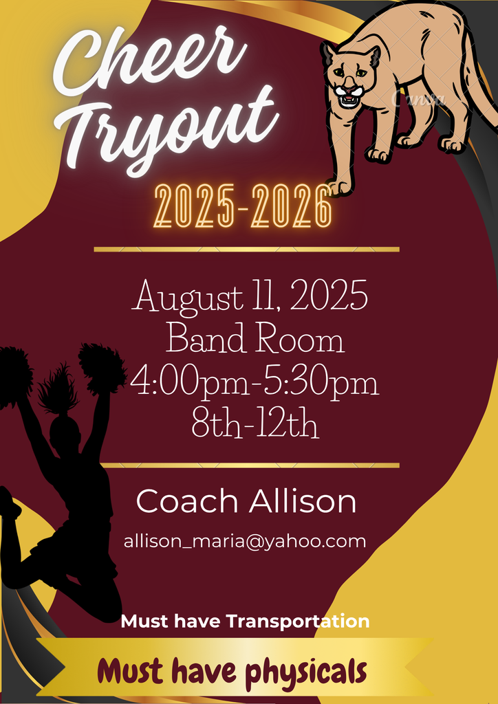 thatch cheer tryout flier