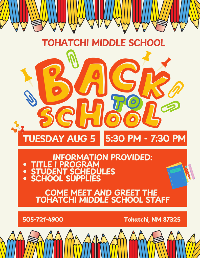 Tohatchi Middle School Open House