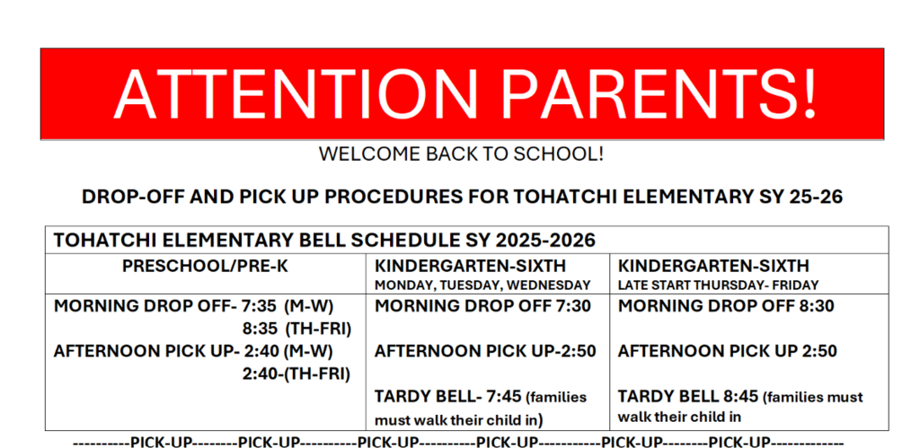 Attention Parents!