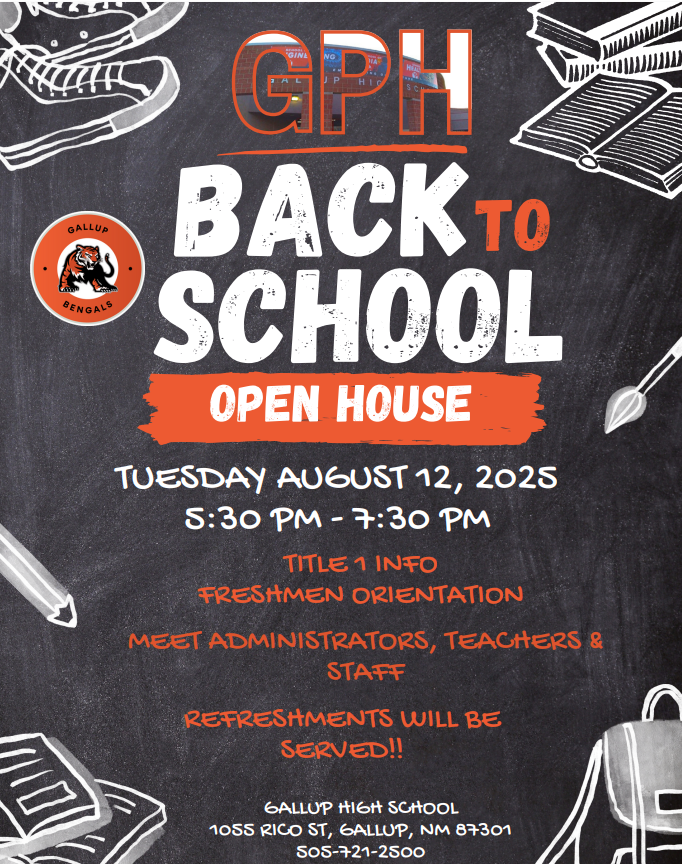 Back to Gallup High School open house