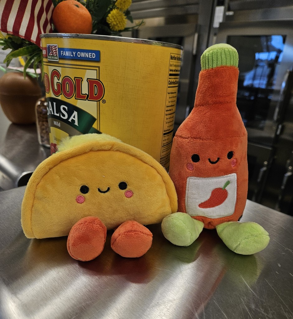 stuffed taco and hot sauce