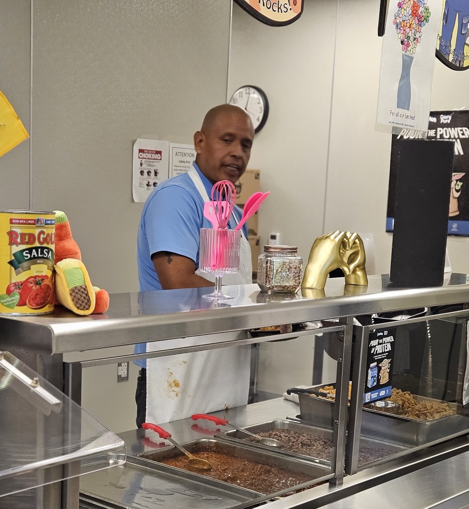 SFE worker serving food