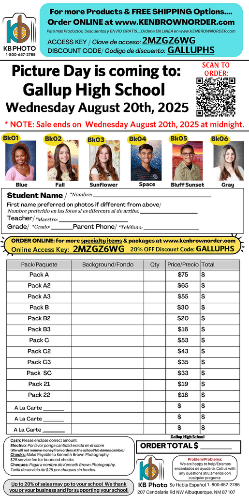 GHS Picture Order Form