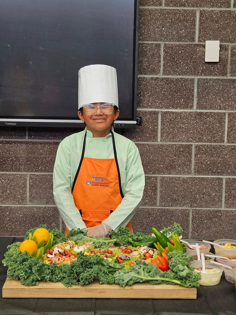 Student with food