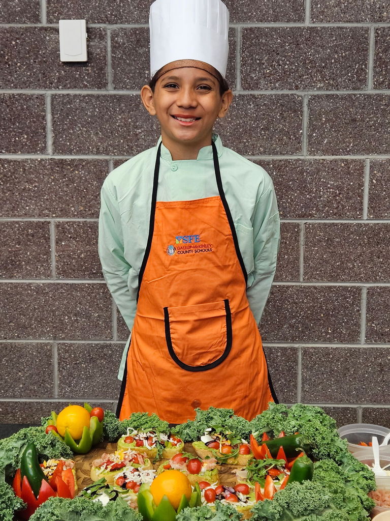 Student with food