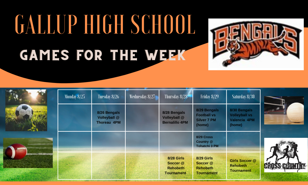 upcoming GHS sports for the week