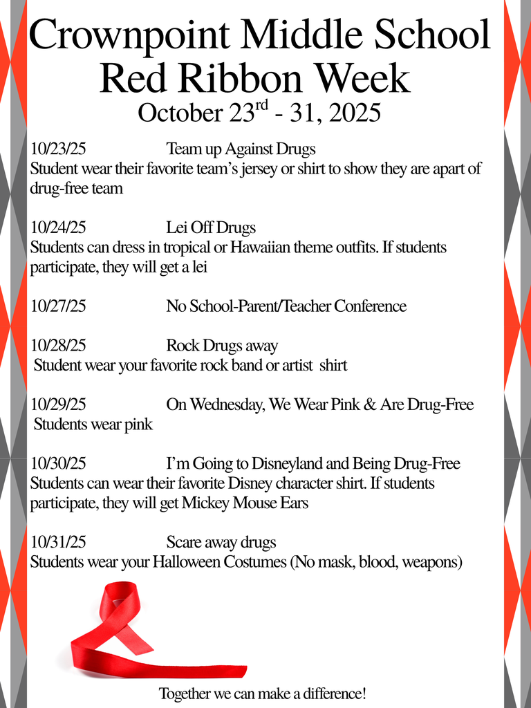 Red Ribbon Week at Crownpoint Mid.