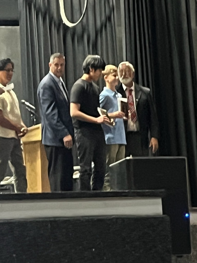 Mr. Hyatt and School Board member with some Ramah students.