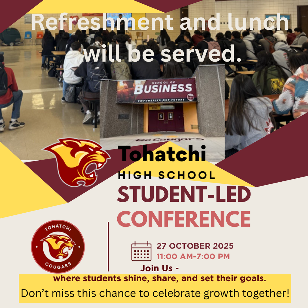 TOH Student-Led Conference on October 27, 2025 @11:00AM-7:00PM