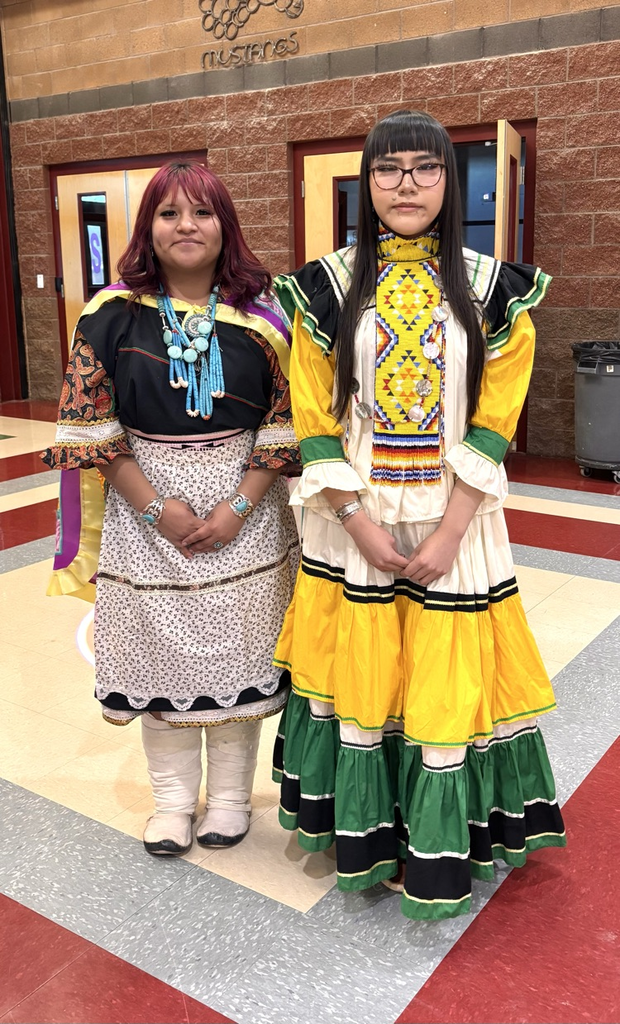 students in traditional dress