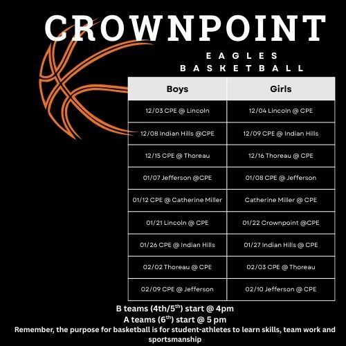 CPE Boys/Girls Basketball Schedule