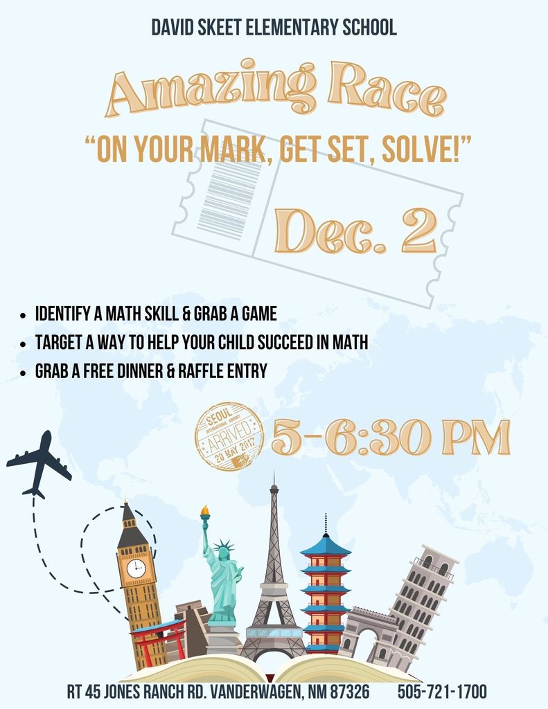 Math Night, 12/2/25, 5-6:30 PM
