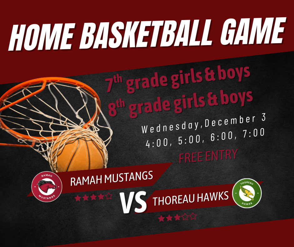 December 3 Middle School BB games