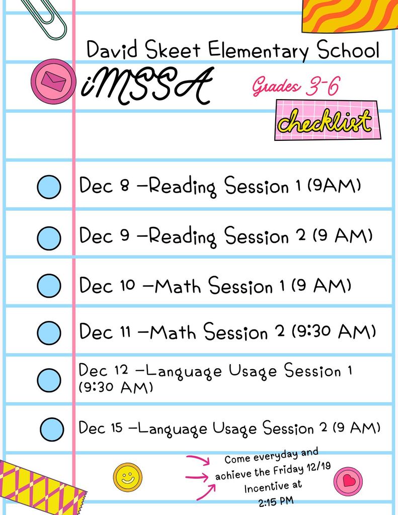 David Skeet iMSSA Assessment