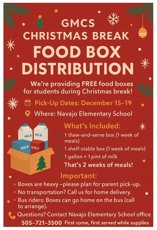 Food Box Distribution Flyer December 2025