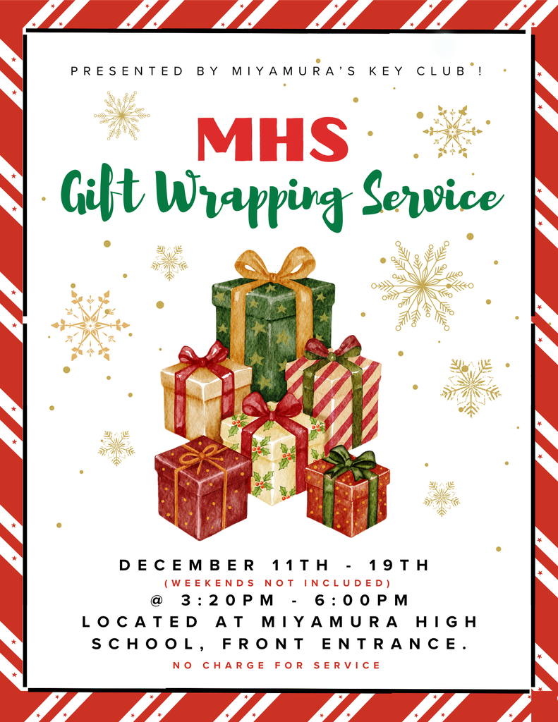 Gift Wrapping flyer for Miyamura